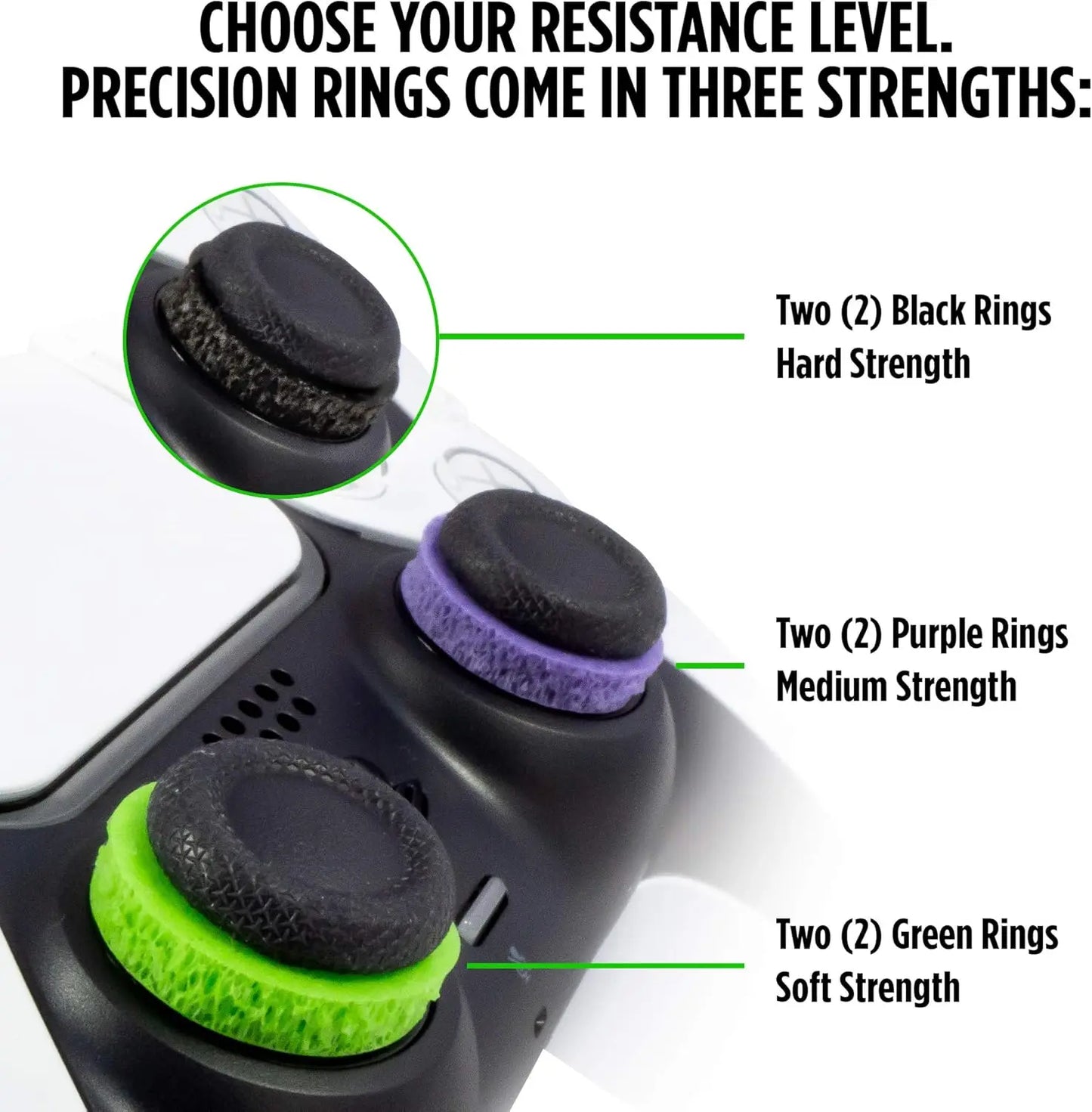 2025 Freek Galaxy Analog Stick Caps – High-Rise Silicone Joystick for PS5 & PS4 Controller Performance Gaming