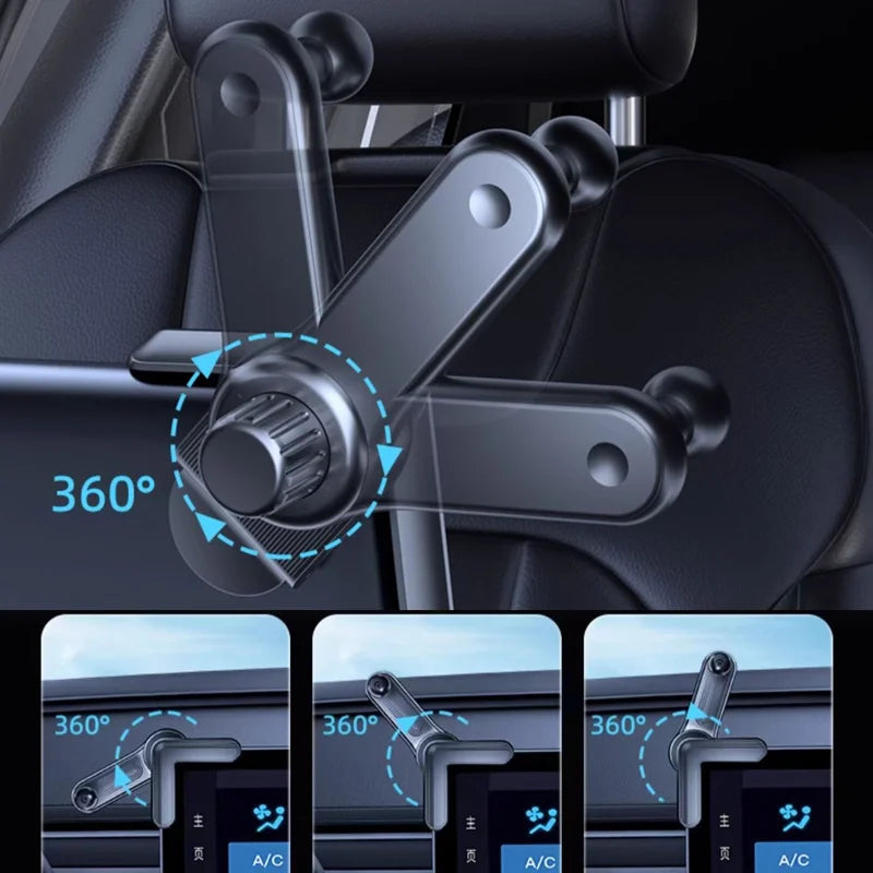 Universal Car Display Phone Holder - Dashboard Mount for Tesla, BYD & Zeekr Models