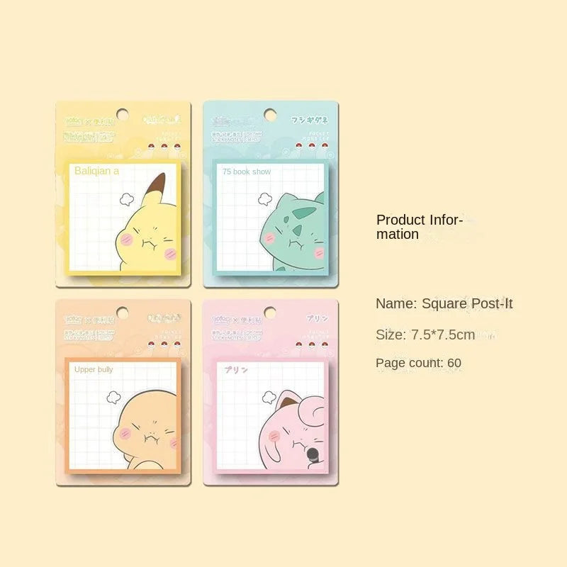 Pokémon Pikachu Sticky Notes – Cute Tearable Note Stickers