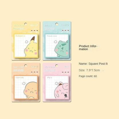 Pokémon Pikachu Sticky Notes – Cute Tearable Note Stickers