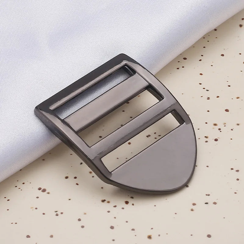2.5cm Zinc Alloy Adjustable Buckle – Thick Metal Strap Accessory for Knapsacks & Instruments