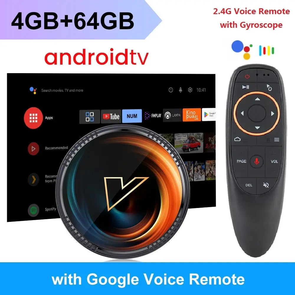 W2 ATV TV Box Android 11 – Amlogic S905W2, 4K AV1 Support, 2.4&5G Wifi, BT, Google Voice Remote, 2GB/16GB, 4GB/32GB, 64GB Smart TV Box