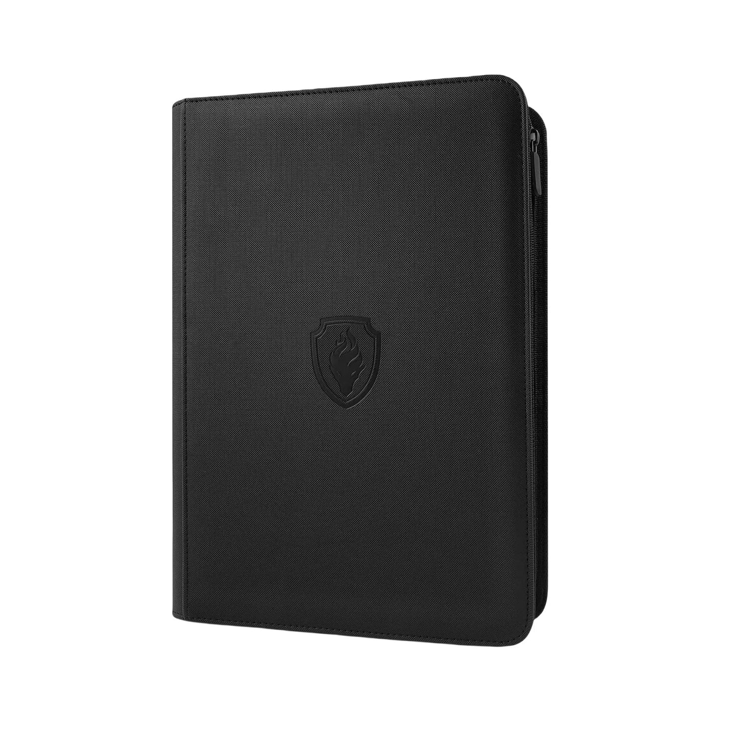 9-Pocket Zipper Card Binder - 360 Trading Card Holder Book, Premium PU Cover, Durable Side Loading Card Binder