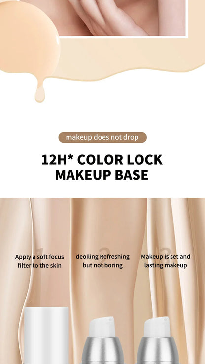 Color Changing Liquid Foundation – Concealer, Face Primer, Long-Lasting Moisturizing BB Cream Base Makeup for Women