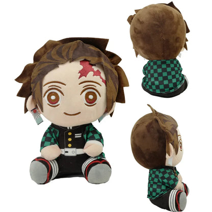 20cm Demon Slayer Plush Toys – Tomioka Giyu, Kamado Tanjirou, Nezuko & Zenitsu Anime Dolls, Perfect Gift for Women