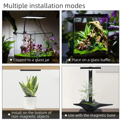 WEEK AQUA USB Aquarium Light – Full Spectrum LED for Plant Growth, Nano & Microlandscape Aquariums