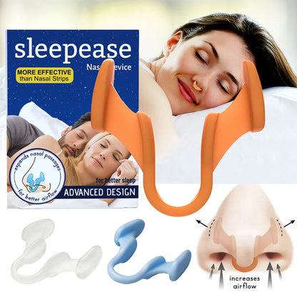 Silicone Nose Clip Anti-Snoring Nasal Dilator – Stop Snore Aid for Better Breathing & Sleep Improvement (1-2 Pcs)