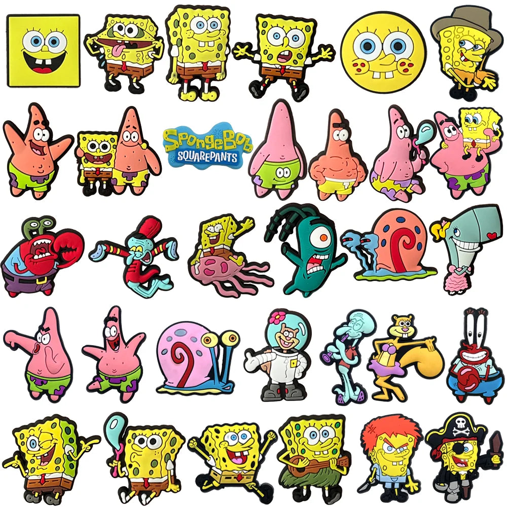 1/32pcs Cute Sponge Shoe Charms – Fun Accessories & Shoe Decorations for Women & Girls Gifts
