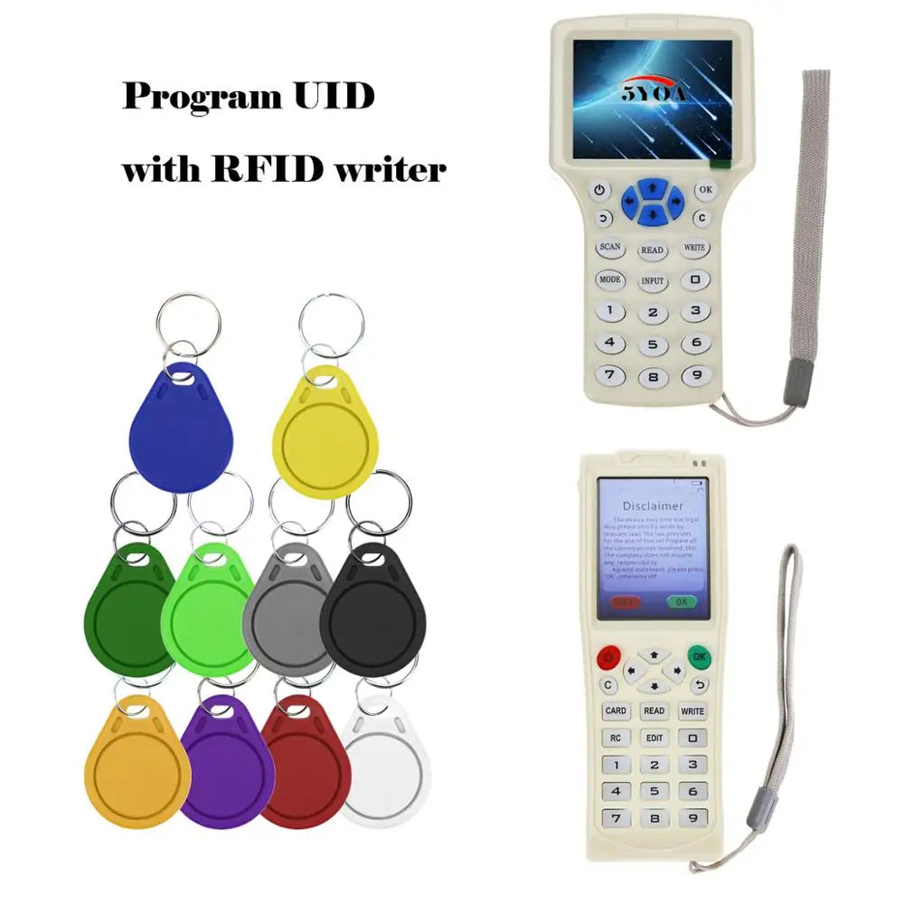 50pcs 13.56MHz Rewritable UID RFID Keyfobs – Copier, Writer & Duplicator for IC Card UID Block 0
