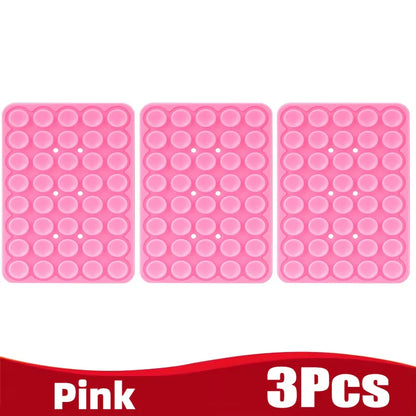 Silicone Suction Cup Phone Holder – Double-Sided, Anti-Slip Mobile Mount, Detachable Rubber Pad for Smartphones