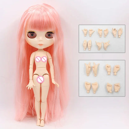 ICY DBS Blythe Doll 1/6 BJD Jointed Body — 30cm White Skin Anime Doll with Shiny & Matte Face, Special Price Gift Toy