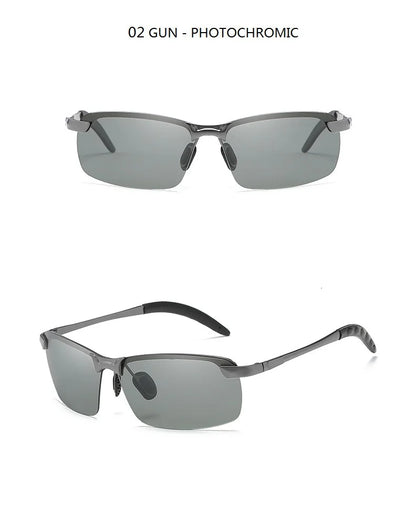 Photochromic Polarized Sunglasses for Men – Color-Changing Driving Glasses for Day & Night Vision