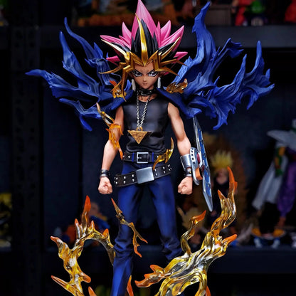 Yugi Muto Duel Monsters Action Figure - 28cm Dark Game PVC Statue, Collectible Figurine & Kids Toy Gift
