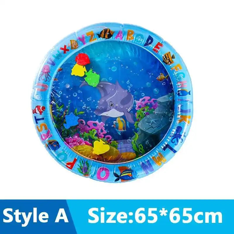 Cats & Dogs Inflatable Water Play Mat — Thickened Sensory Water Bed with Fish for Pet Interactive Fun