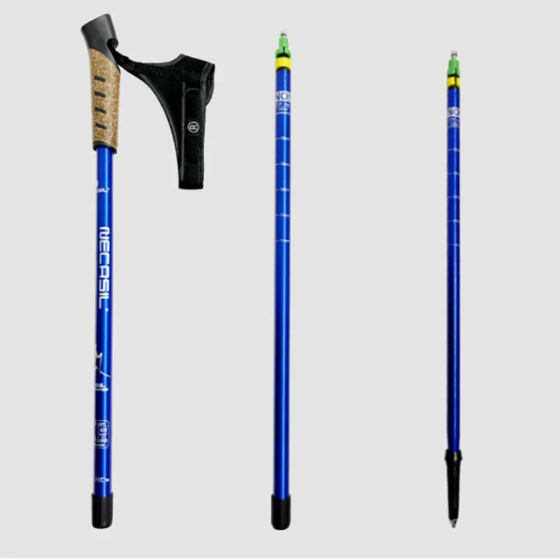 2PCS Nordic Walking Poles — Telescopic 7075 Aluminum Trekking Sticks for Hiking & Senderismo