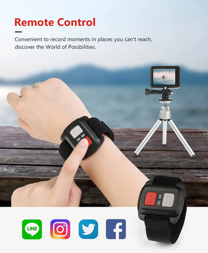 F6W Action Camera — 5K/4K60FPS, 48MP, 2.2" Touch LCD, EIS, Dual Screen, Wi-Fi, 170° Waterproof 30M, 8X Zoom Sports Camera with Wireless Mic