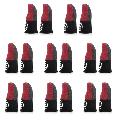 1-20 Pairs Mobile Gaming Finger Sleeves – Breathable, Sweatproof, Anti-Slip Thumb Gloves for Touchscreen Controllers, PUBG Game Finger Covers