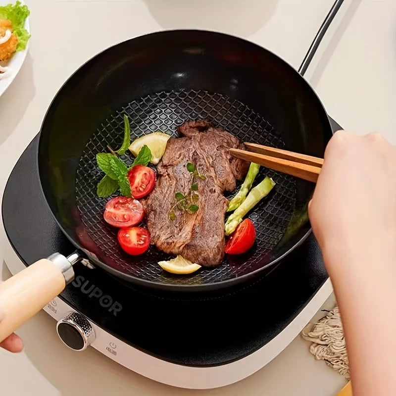 Mini Non-Stick Iron Frying Pan – Small Frypan Saucepan for Omelettes & Cooking, Kitchen Gadget Supplies