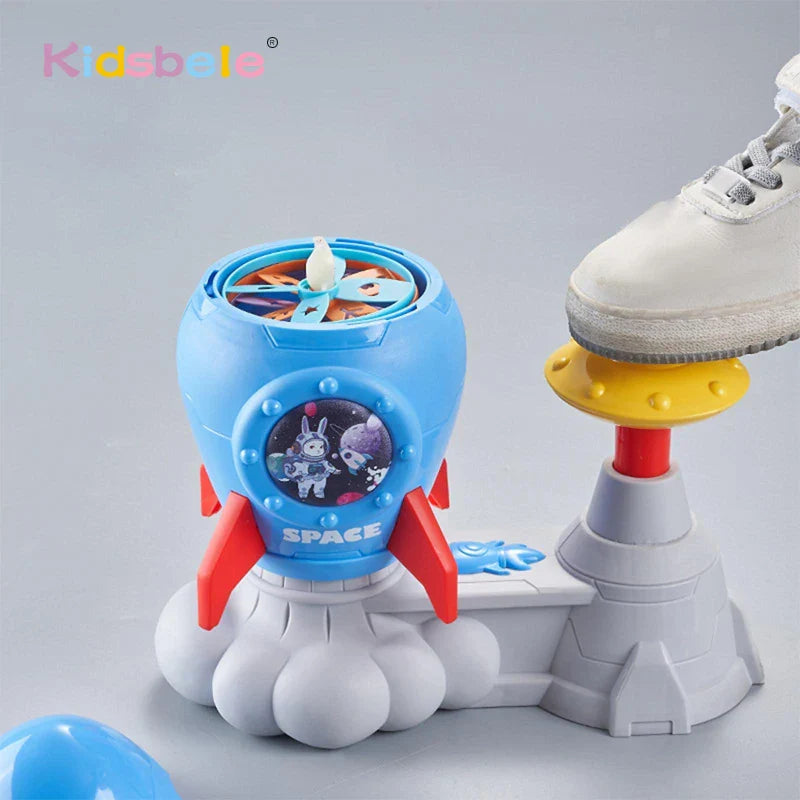 Rocket Butterfly Catching Game – Outdoor Summer Yard Toy with Foot Pedal Catapult for Toddlers