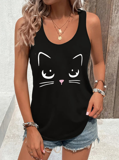 Women’s Summer Dream Catcher Printed Vest Top – Loose Fit Mesh Sleeveless Casual T-Shirt for Comfortable Wear