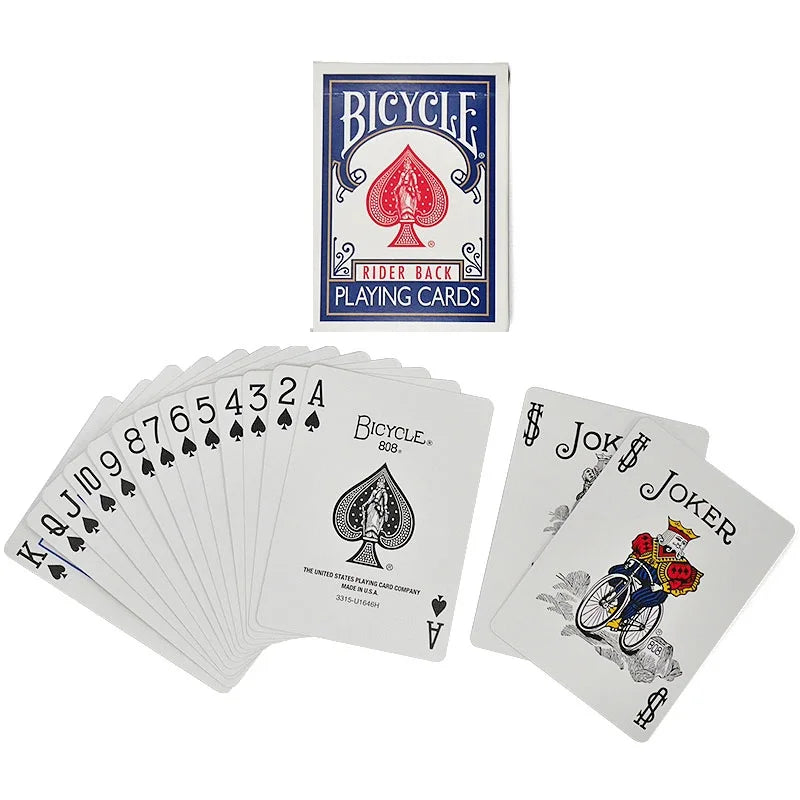 Bicycle Rider Back Playing Cards Deck 808 – Sealed USPCC Poker Cards for Magic Tricks & Stage Performances