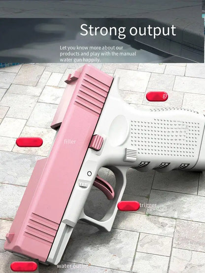 Summer High-Pressure Water Gun – Non-Electric Full Automatic Pistol for Kids, Boys, Girls & Adults