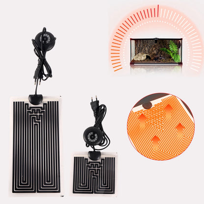 Adjustable 5-45W Reptile & Plant Heat Mat – Pet Heating Pad with Temperature Control