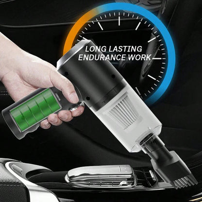 3-in-1 Portable Car & Home Vacuum Cleaner – Suction, Blowing, and USB Rechargeable