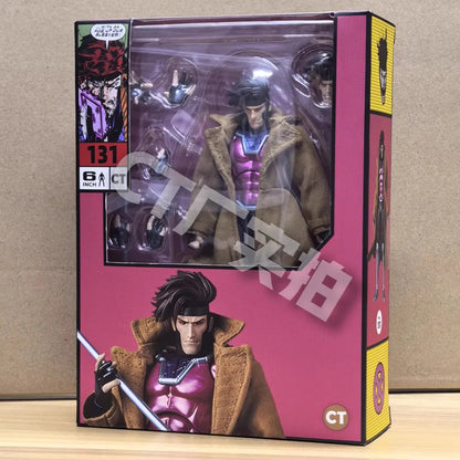 Ct Toys 1/12 Gambit Action Figure — Mafex 131 X-Men Comic Version | Anime Model Collectible Gift for Kids