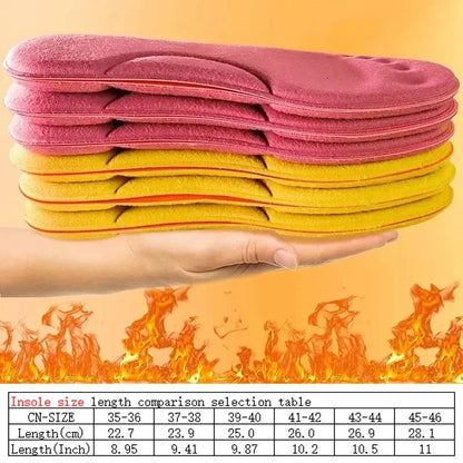 4D Massage Warm Pile Shoe Insoles – Super Soft Latex Sports Insoles with Arch Support, Orthopedic Running & Basketball Foot Comfort
