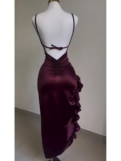 2024 Y2K Sexy Halter Spice Girl Dress – Summer Cross-Border Europe & US Trend