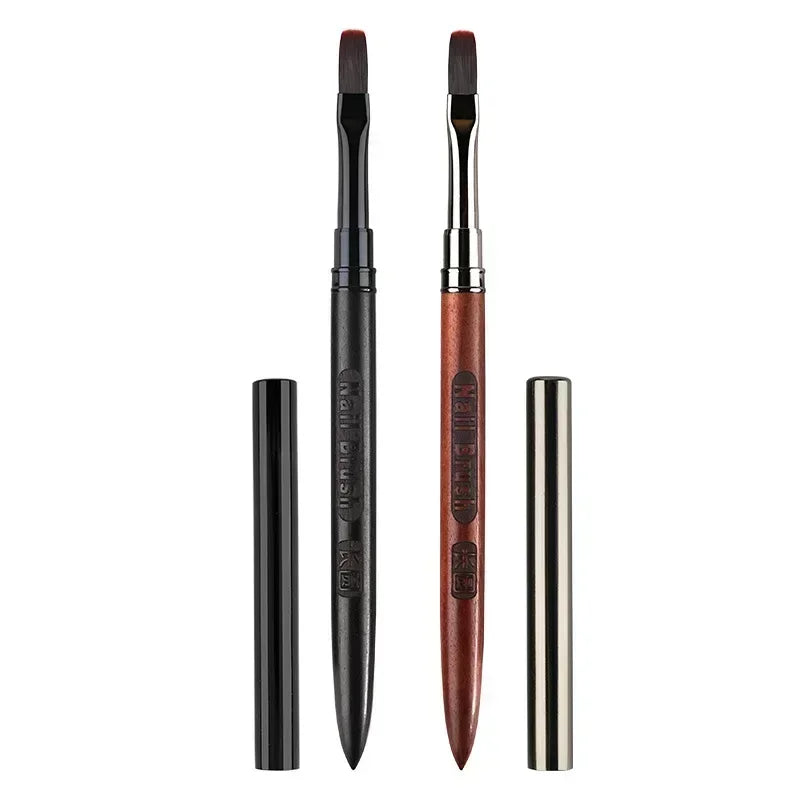 Wood Gel Painting Brush – Nail Art Brush for Gel Tip Extension, Acrylic Builder, UV Gel Nails Manicure Accessory