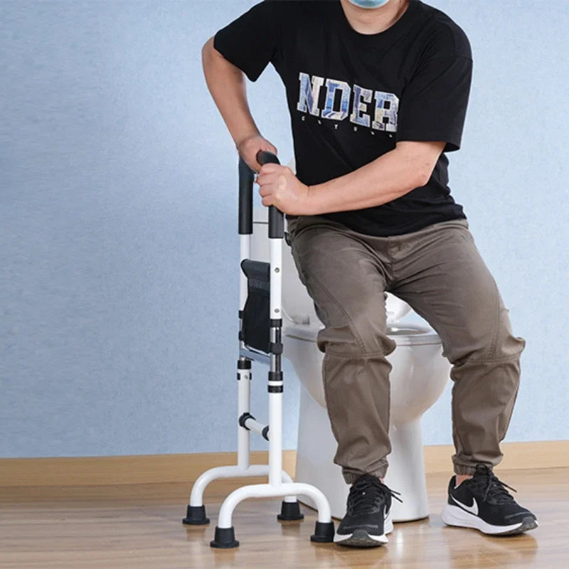 Elderly Stand-Up Assistance Device – Height Adjustable Lifting Armrest Handrail for Bedside Support