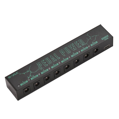 M-VAVE Pedal Power Supply – 8 Isolated DC Outputs for Guitar Pedals and Effectors