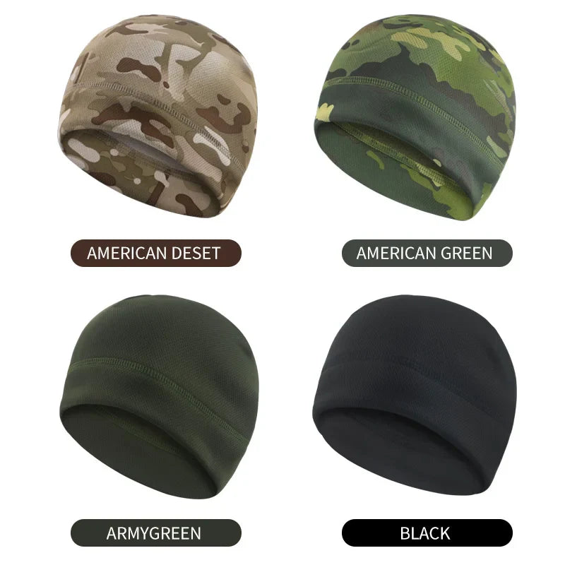 Men & Women Winter Fleece Watch Cap — Windproof Tactical Beanie for Hiking, Hunting & Outdoor Use