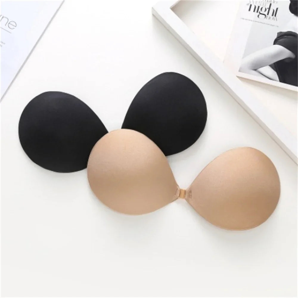 Thick Invisible Silicone Bra Stickers – Chest Enhancer for Flat Chest, Bridal & Wedding Dress, 2.5CM/5CM/6CM Options