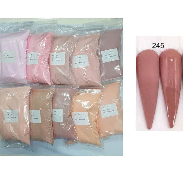 50g/100g Nude Nail Acrylic Powder Bulk Set – 4-in-1 Solid Crystal Extension, Dipping & Engraving Nail Art Monomer Wholesale