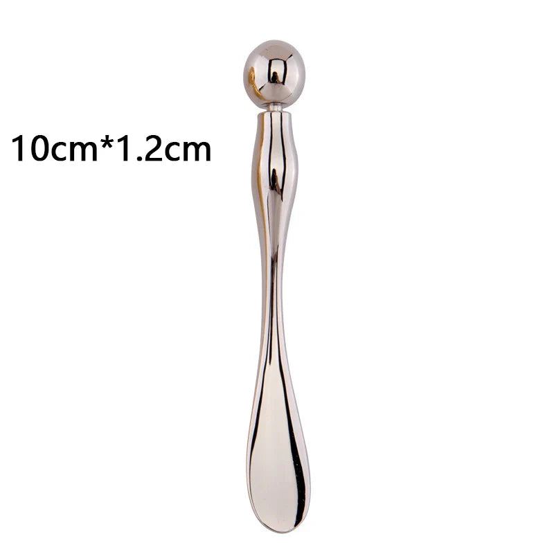 Metal Face Massage Stick — Anti-Wrinkle Eye Cream Applicator & Mask Mixing Spatula for Facial Care