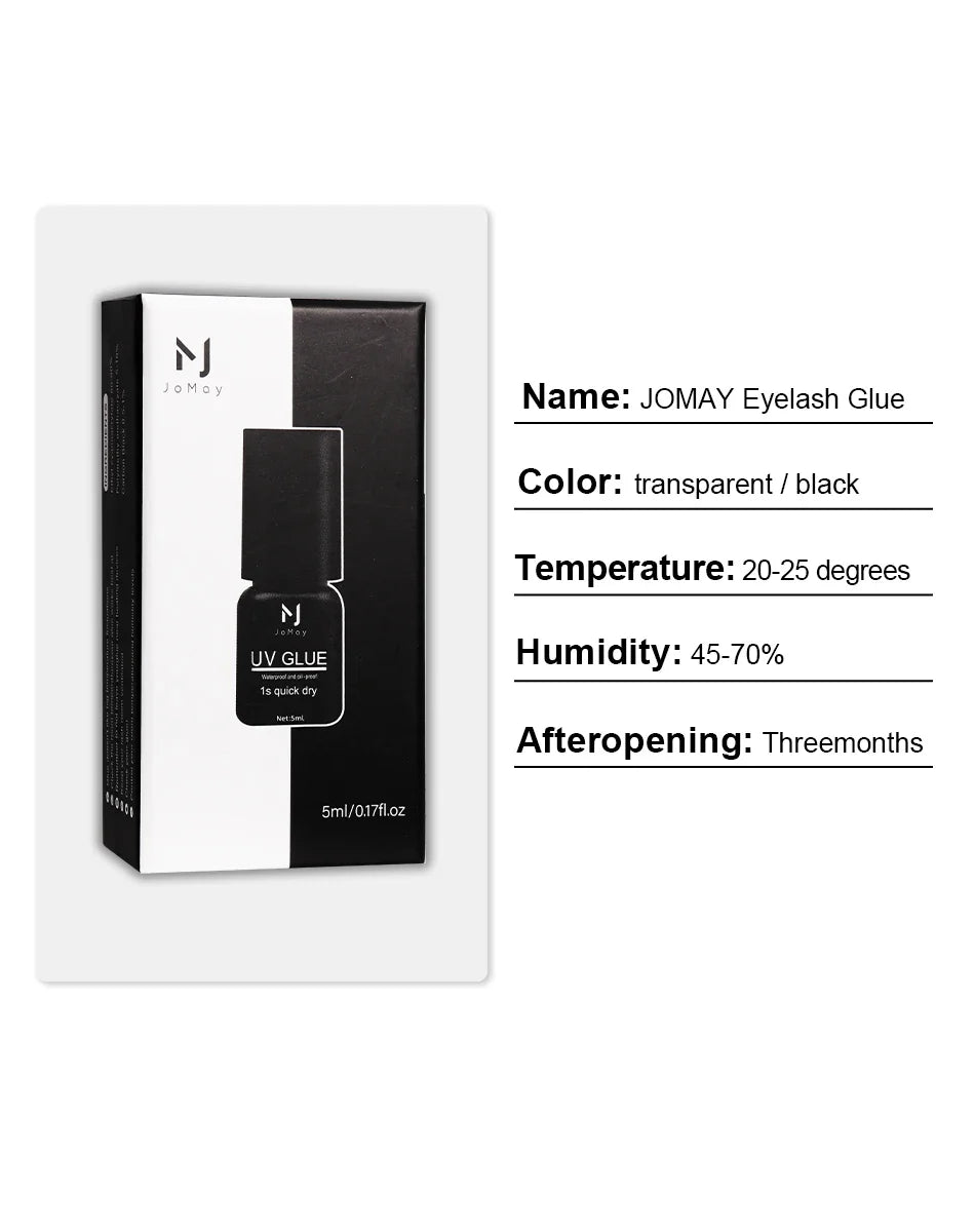 Extra Strong 1S UV Super Fast Eyelash Glue – Professional Adhesive with Box