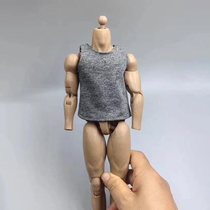 1/6 Scale Black T-Shirt for 12" (30cm) Action Figures — Male & Female DIY Model Accessories