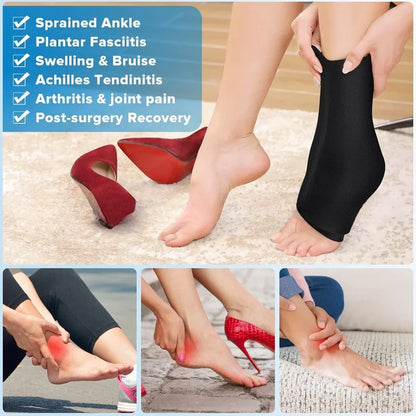 Reusable Gel Ice Pack for Feet — Hot & Cold Therapy for Achilles Tendonitis, Plantar Fasciitis & Swelling