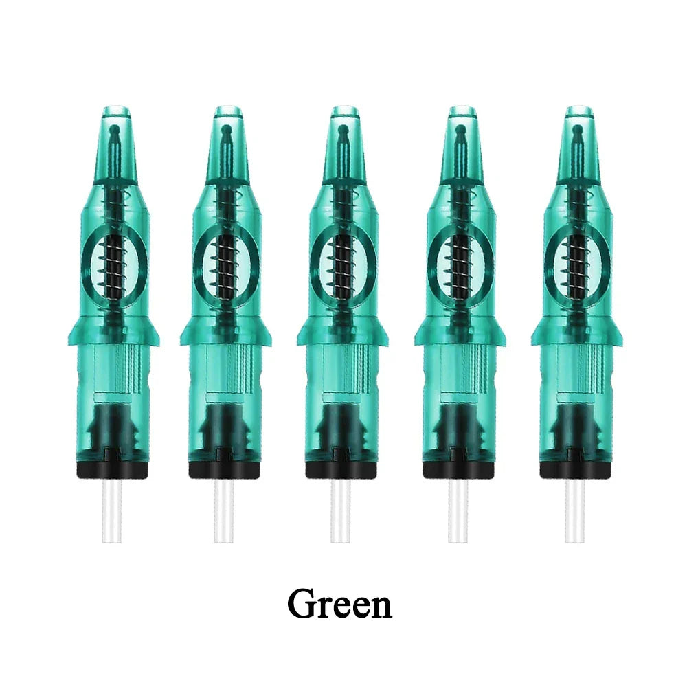 10/5PCS Ballpoint Cartridge Tattoo Needles — Practice Needles for Beginners & Designer Drawing with Tattoo Pen Machine