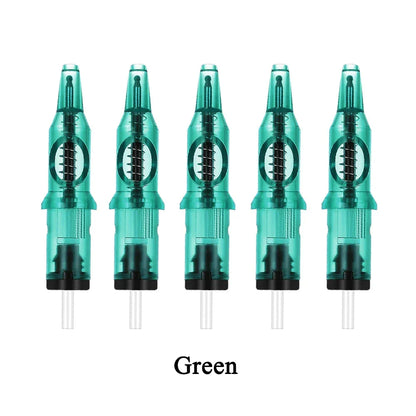 10/5PCS Ballpoint Cartridge Tattoo Needles — Practice Needles for Beginners & Designer Drawing with Tattoo Pen Machine