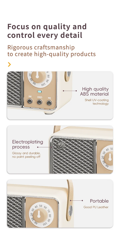 Wireless Portable Bluetooth Speaker — Mini Subwoofer Music Box with Hands-Free Function