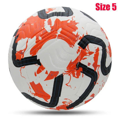 Standard Size 5 Soccer Ball - Machine-Stitched PU Material for Sports League, Outdoor Match & Football Training