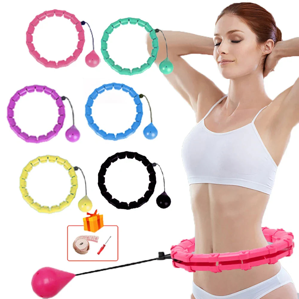 Adjustable Sport Hoops - 32/20/24/28 Inch Detachable Massage Hoops for Thin Waist Exercise, Weight Loss, and Home Gym Training