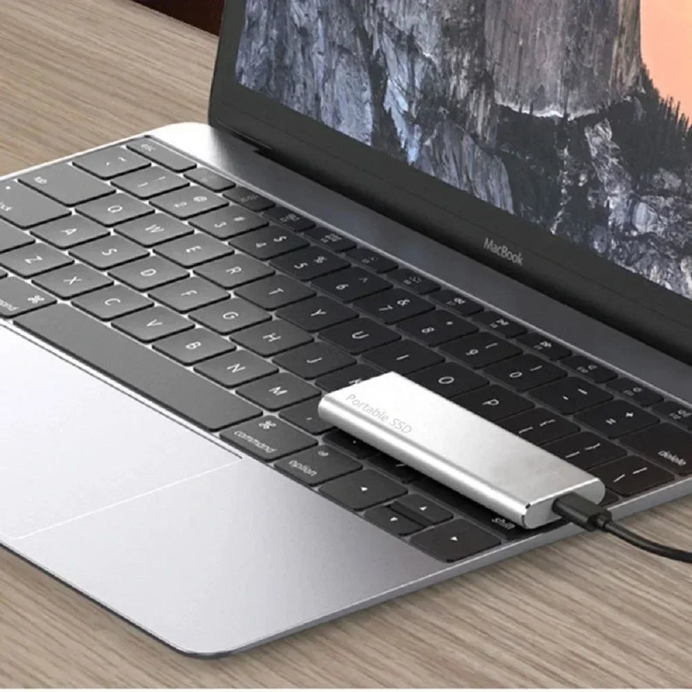 Portable SSD 1TB/2TB – High-Speed External Solid State Drive with USB 3.1/Type-C for Laptop, Phone, Mac, Windows