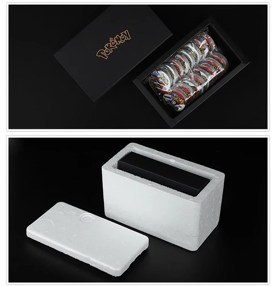 100/160pcs Pokemon Tazos – 1st & 2nd Generation 3D Round and Square Collector Cards, Album Trainer Pogs for Cheetos Chipitaps