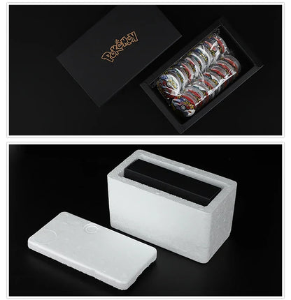 100/160pcs Pokemon Tazos – 1st & 2nd Generation 3D Round and Square Collector Cards, Album Trainer Pogs for Cheetos Chipitaps