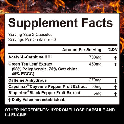 Burn-XT Fat Burner – Metabolism Booster, Energy Enhancer & Appetite Suppressant Weight Management Supplement for Fat Burning Support